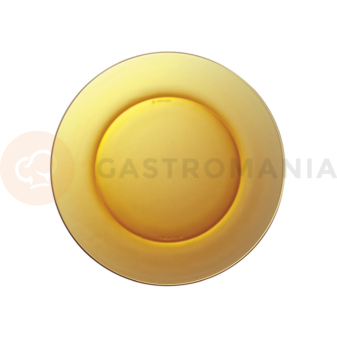 Plytký tanier, oranžový, 235x20 mm | DURALEX, Lys Amber