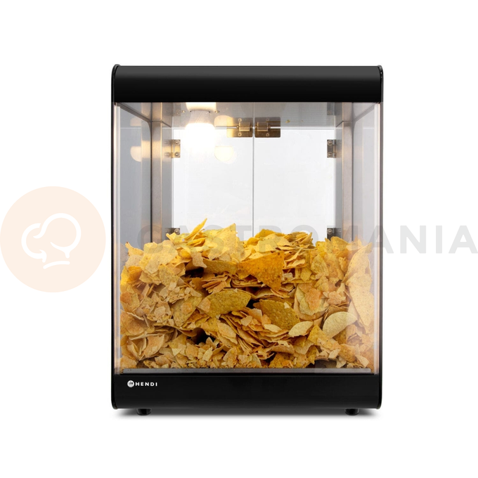 Ohrievač nachos, čierny, 500W, 400x344x525 mm | HENDI, 282779