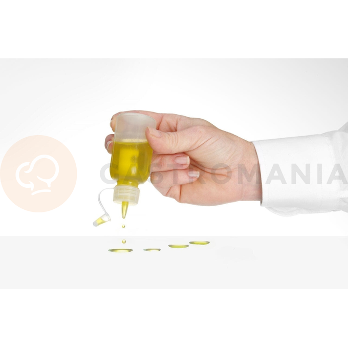 Mini dávkovač na omáčku - súprava 4 ks, 0,05 l, priehľadný, 35x100 mm | HENDI, 557990