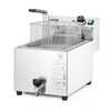 Fritéza XL s vypúšťacím kohútikom, 10 l, 400V/10200W, 300x585x392 mm | HENDI, Goliath