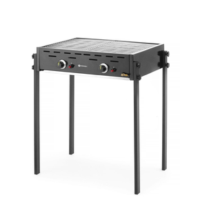 Plynový gril, čierny, 11,6 kW, 790x560x900 mm | HENDI, Roast-Master Pro Black