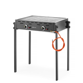 Plynový gril, čierny, 11,6 kW, 790x560x900 mm | HENDI, Roast-Master Pro Black