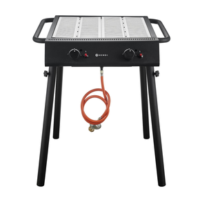 Plynový gril, čierny, 9,5 kW, 770x710x870 mm | HENDI, Xantos Black