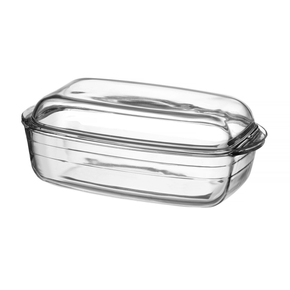 Žiaruvzdorná misa s vekom priehľadná, 370x215x140 mm | DURALEX, Ovenchef