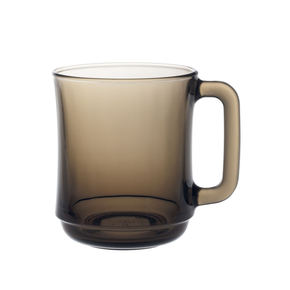 Poháre s uchom 0,31 l, hnedá, 6 ks, 80x100 mm | DURALEX, Lys Sepia