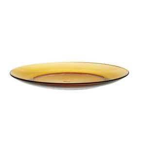 Plytký tanier, oranžový, 235x20 mm | DURALEX, Lys Amber