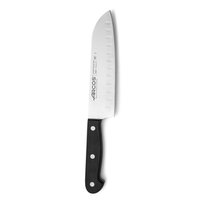 Nôž Santoku s guličkovým hrotom, čierny, 290 mm | ARCOS, Universal
