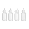 Mini dávkovač na omáčku - súprava 4 ks, 0,05 l, priehľadný, 35x100 mm | HENDI, 557990