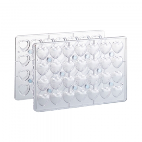 Forma na pralinky, Heart 275x175 mm | MARTELLATO, Heart