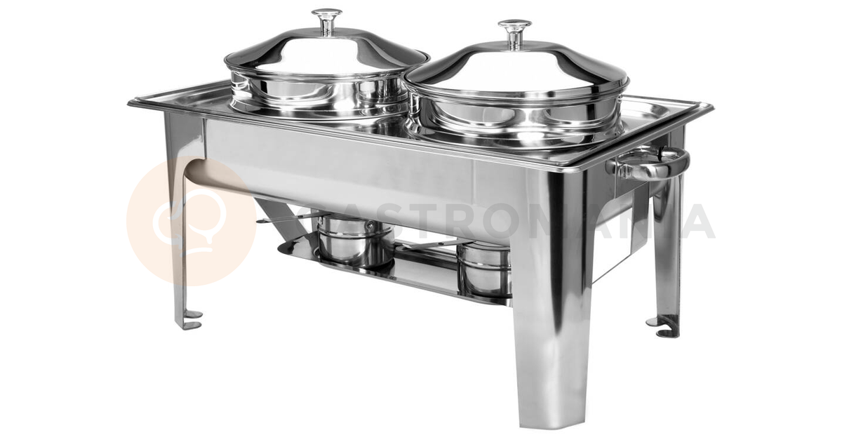 Chafing s dvoma nádobami 2x4,5 l | YATO, YG-04125