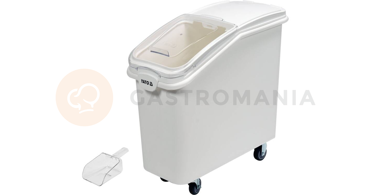 Kontajner na sypké produkty na kolieskach, polypropylén/polykarbonát 81 l | YATO, YG-09109