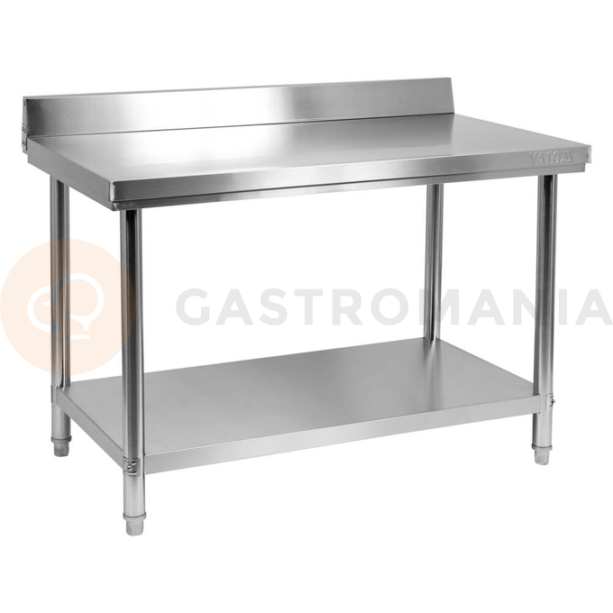 Prístenný skladací stôl s policou 1200x600x850+100 mm | YATO, YG-09022