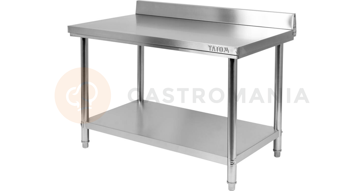 Prístenný skladací stôl s policou 1200x600x850+100 mm | YATO, YG-09022