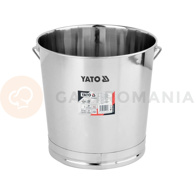 Vedro z nerezovej ocele s prstencom 28 l | YATO, YG-00652