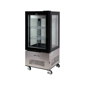 Chladiaca vitrína 270 l 65x65x150 cm čierna | YATO, YG-05064