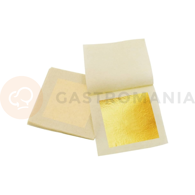 Jedlé zlato 23k v hárkoch po 5 ks. 80x80 mm | SILIKOMART, i78