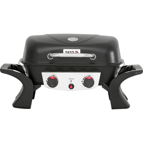 Prenosný plynový gril, 2 horáky, 5 kW | YATO, Yake