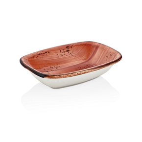 Obdĺžniková miska 450 ml, 140x200 mm | BY BONE, Laterite