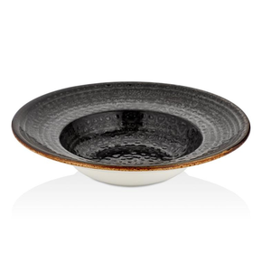 Hlboký tanier 400 ml, 250 mm | BY BONE, Cowry Black