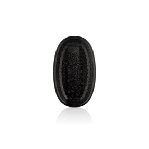 Oválny tanier 190x110 mm | BY BONE, Cowry Black