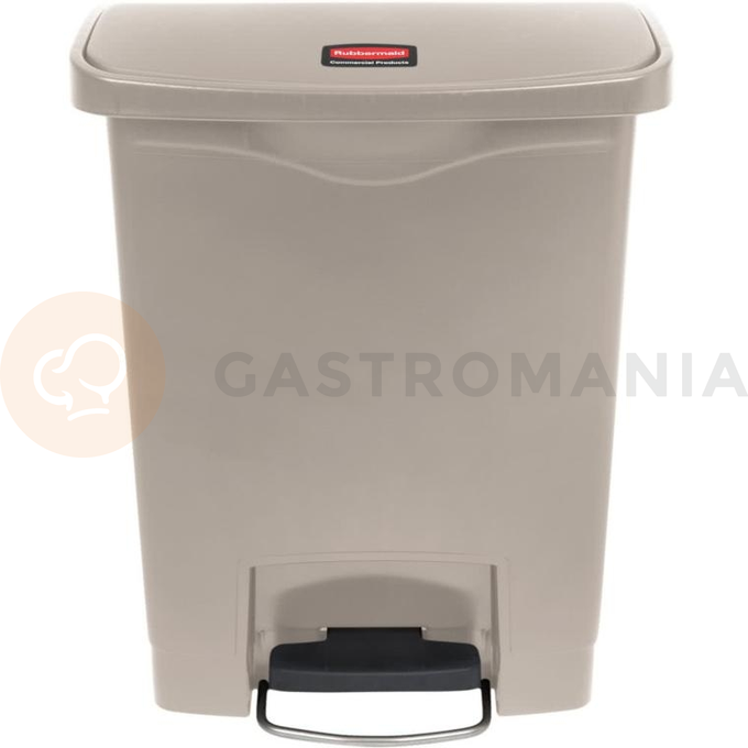 Pedálový kôš 30l béžový | RUBBERMAID, Slim Jim