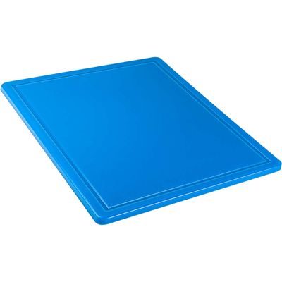 Doska na krájanie s výrezom z modrého polypropylenu 32,5x26,5x1,2 cm | STALGAST, 341324