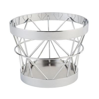 Okrúhly kovový košík Ø 10,5 cm, chróm | APS, Basket