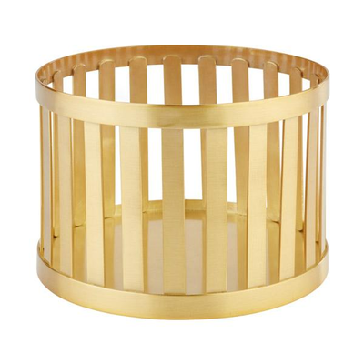 Okrúhly kovový košík Ø 15 cm, zlatý | APS, Basket