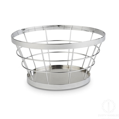 Okrúhly kovový košík Ø 21 cm, chróm | APS, Basket