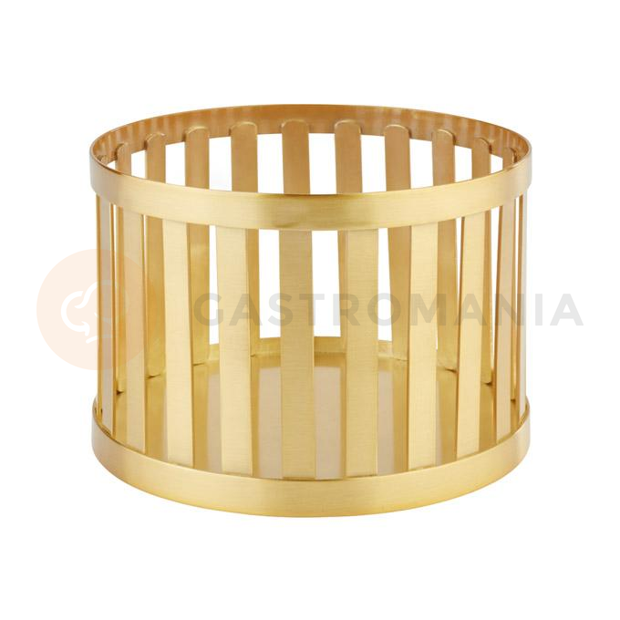 Okrúhly kovový košík Ø 21 cm, zlatý | APS, Basket