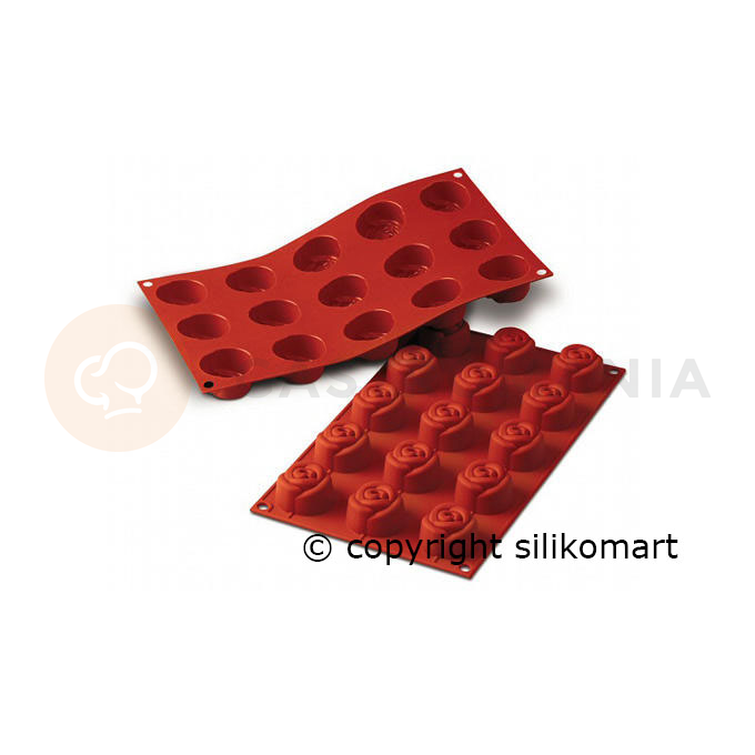 Silikonová forma SF074 SMALL ROSE ruža 44x27 mm, 15 ks | SILIKOMART, Design