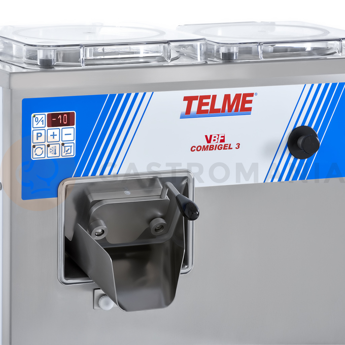 Výrobník zmrzliny s pastérom 35-60 l/h, chladený vodou | TELME, Combigel 8