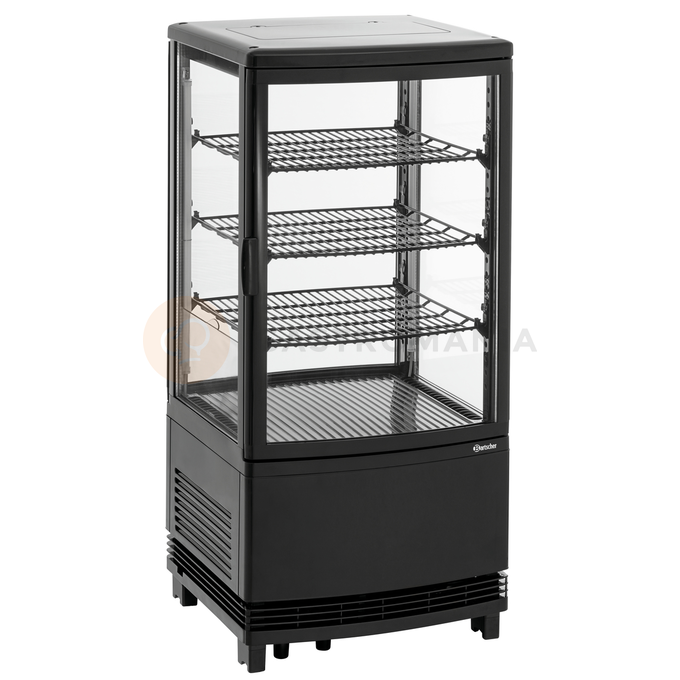 Chladiaca vitrína 75 l, čierna | BARTSCHER, Mini 75L2T