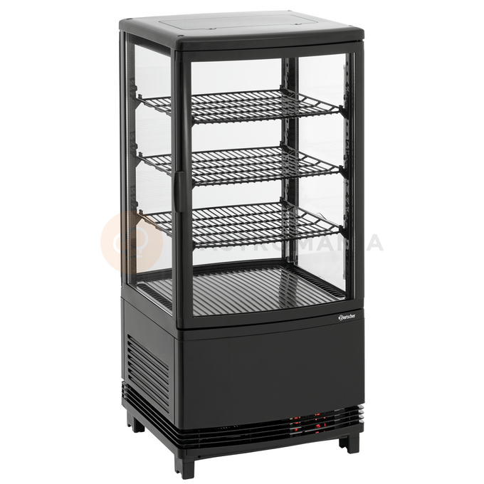 Chladiaca vitrína 75 l, čierna | BARTSCHER, Mini 75L2T