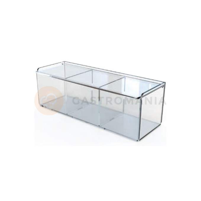 Nádoba na sypké produkty 480x160x160 mm, trojitá | MARTELLATO, BOX4803