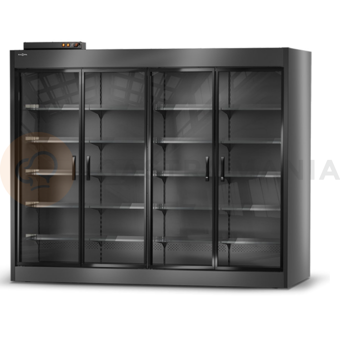 Chladiaci regálový modul s presklenými krídlovými dverami bez agregátu 1250x1000x2210 mm | RAPA, RCh-GT S remote
