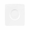 Plytký talíř z porcelánu, široký, hranatý okraj 21 x 21 cm | ALCHEMY, Ambience