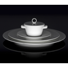 Plytký tanier coupe pearls dark 27 cm | BAUSCHER, Purity