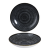 Porcelánový hlboký tanier coupe, grafitový 24,8 cm | CHURCHILL, Homespun Style Charcoal Black