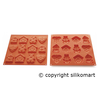 Silikónová forma na 12 sušienok v troch rôznych tvaroch HSH07 | SILIKOMART, My Lovely Cookies
