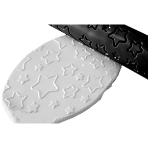 Embosovaný valček na cukrovú hmotu - hviezdy 40 cm | SILIKOMART, Rolling Pin