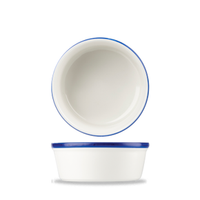 Porcelánová okrúhla nádoba na zapekanie 7 cm | CHURCHILL, Retro Blue