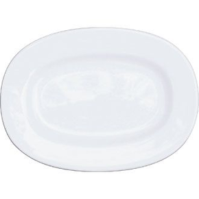 Porcelánový oválny tanier 34 cm | ALCHEMY, Alchemy White