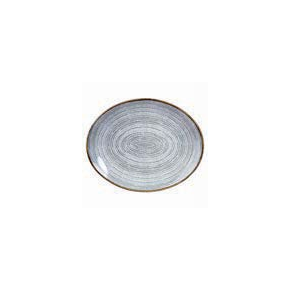 Porcelánový oválny tanier, bielo-sivý 26,9 cm | CHURCHILL, Homespun Style Stone Gray