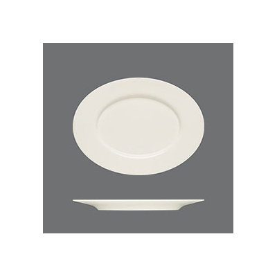 Oválny servírovací tanier s okrajom Purity, výška 25 mm | BAUSCHER, Purity