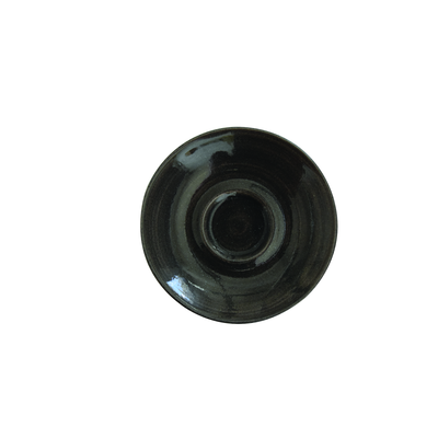Porcelánová podšálka na espresso, ónyxová čierna 11,8 cm | CHURCHILL, Monochrome