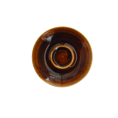 Porcelánová podšálka na espresso, škoricová 11,8 cm | CHURCHILL, Monochrome