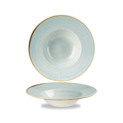 Porcelánový hlboký tanier so širokým okrajom 284 ml | CHURCHILL, Stonecast Duck Egg Blue