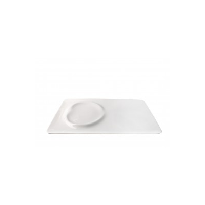 Porcelánový prezentačný tanier, matný 20 x 31 cm | PORDAMSA, 286640