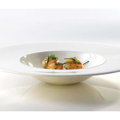 Hlboký tanier z porcelánu, široký okraj, 28 cm, 284 ml | ALCHEMY, Ambience